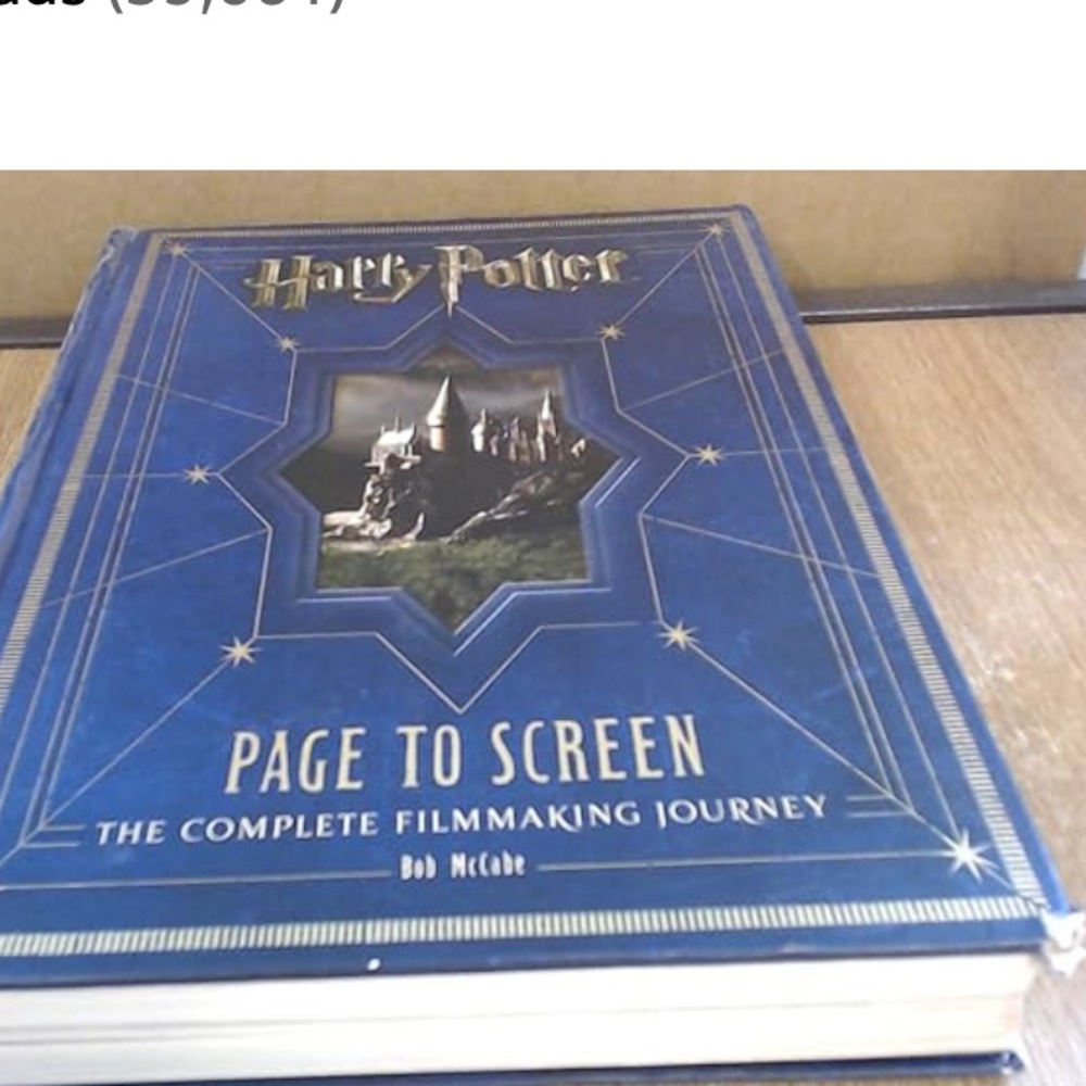 HARRY POTTER coffee table book. Page to screen.